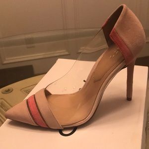 ALDO Santorini Nude/Pink Lucite Pump Size 6